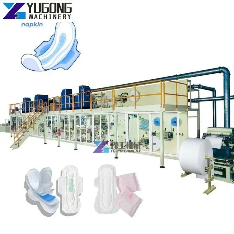 Full Automatic Sanitary Napkin Machine Price Sanitary Pad Making Machine Women Pad Machine Sanitary Pads Production Machines