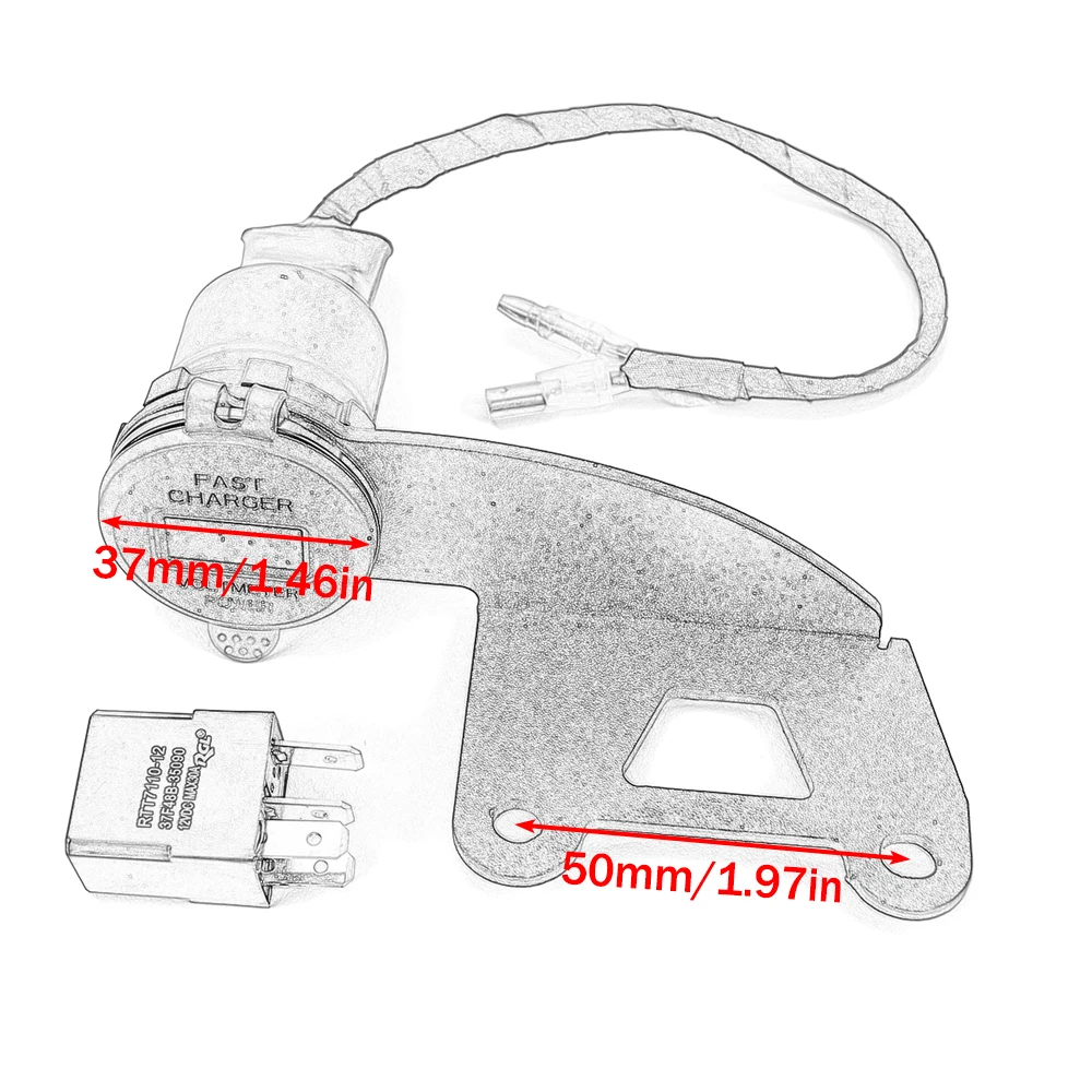 오토바이 듀얼 USB 충전기 담배 라이터 어댑터, 휴대폰 충전기, 혼다 Rebel CMX300 CMX500 CMX 500 300 cm, 이중 USB 포트