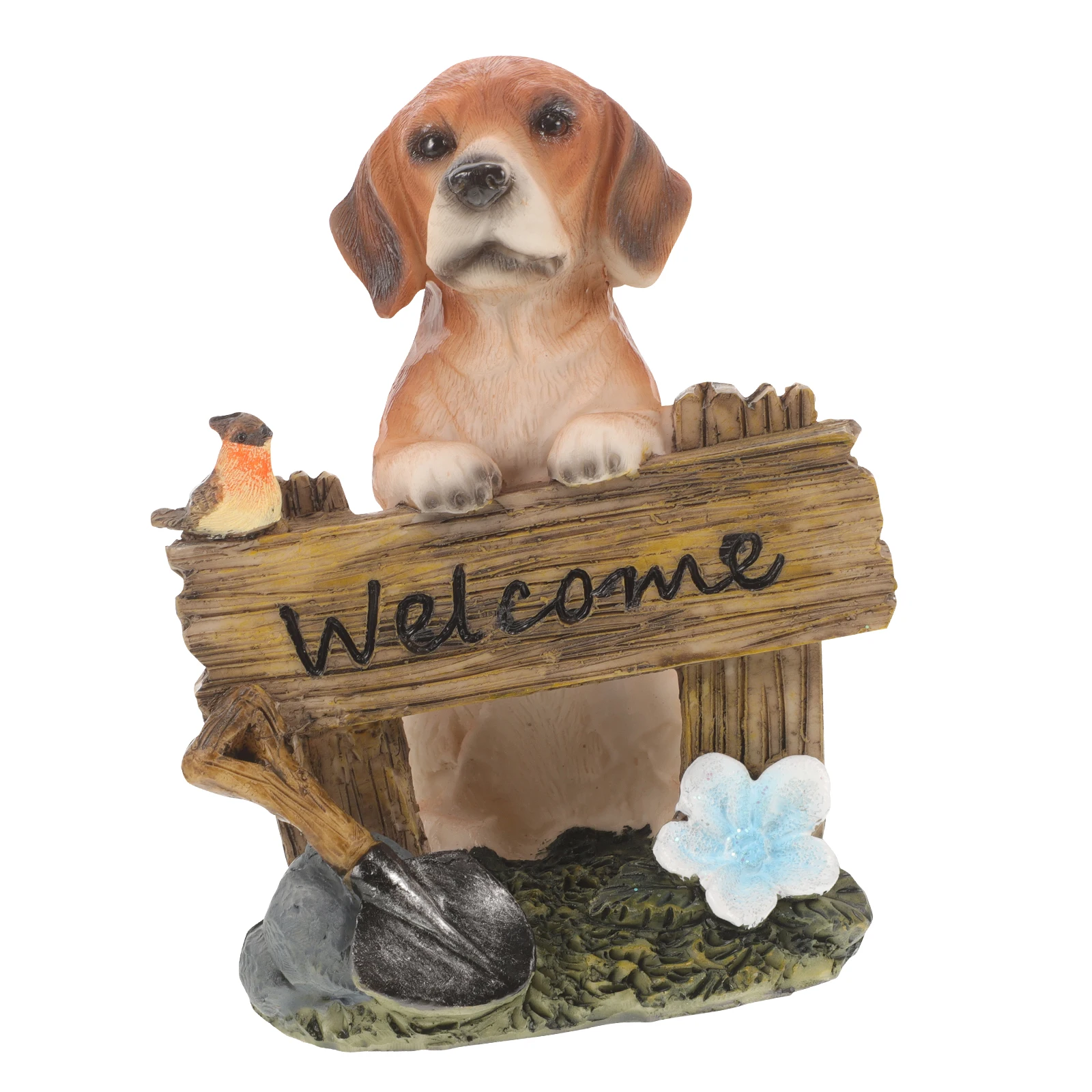 

Small Dog Resin Puppy Ornaments Resin Puppy Figure Realistic Figurines Garden Decor Animal Figure Home Art Craft