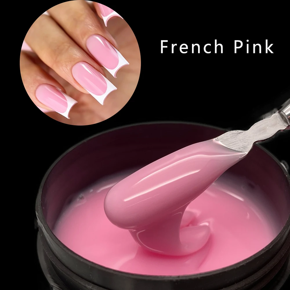 Jillnails 100g Glitter Shimmer Melkachtige Harde Gel Builder Nagel voor Nagels Extensions Koningsblauw Roze UV LED Camouflage Zelfnivellerende