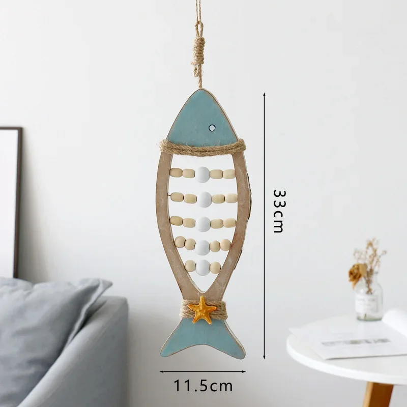 Home decoration Mediterranean style fish wall three-dimensional fish wall decoration background wall pendant