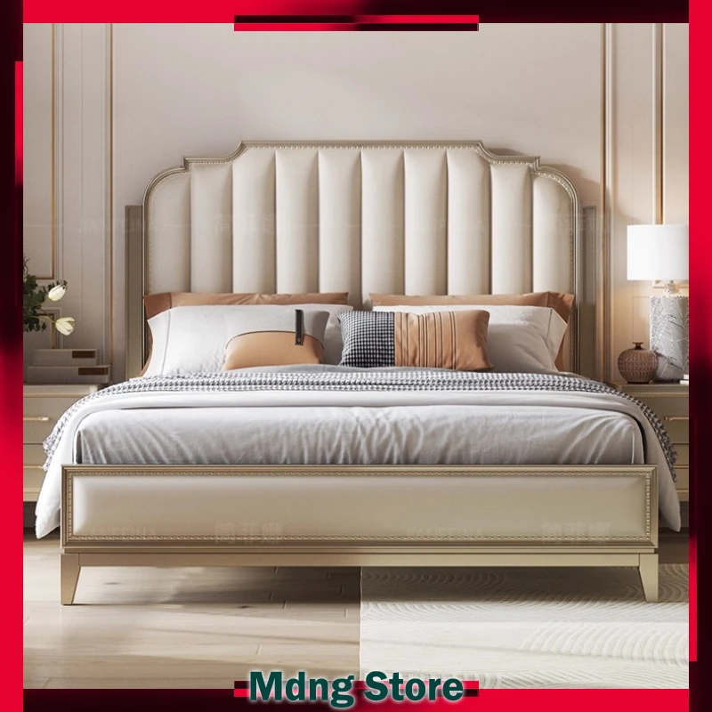 

Frame Aesthetic Bed Reading Unique Fancy Princess Nightstands Beds Bedroom French Muebles Para Dormitorio Home Furniture