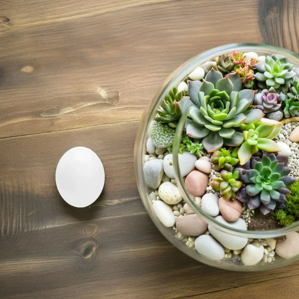 

12pcs Simulated Bird Eggs Realistic Wear-Resistant Plastic For Parrots Finches Lovebirds Nesting Breeding Training Hatching