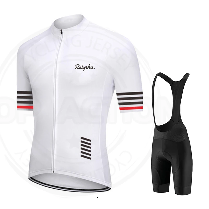 Ralvpha-Conjunto de ropa de ciclismo para hombre, Jersey de manga corta, pantalones cortos, traje de ciclismo de montaña, verano, novedad