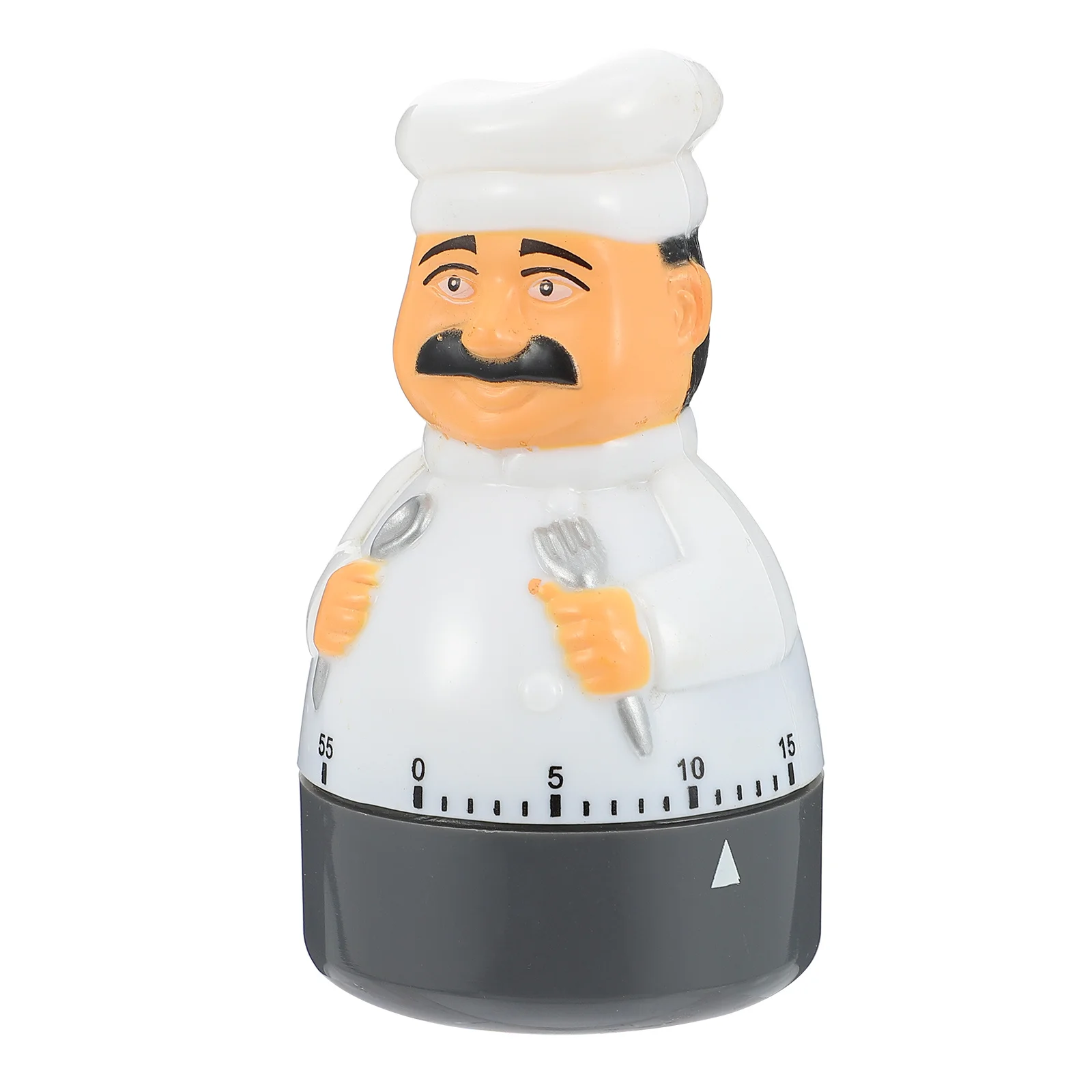 

Chef Shape Kitchen Timer Reminder Premium ABS Cartoon Mechanical Timer for Cooking Nap Timing Accessory Timing Accessory