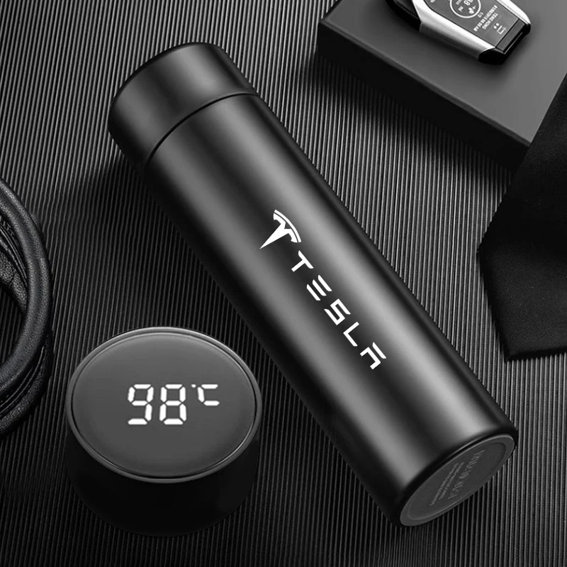 Car Mounted Intelligent Insulated Cup With High-end Touch Display  For Tesla Model 3 Model S Model X Model Y Roadster Bonina Coi