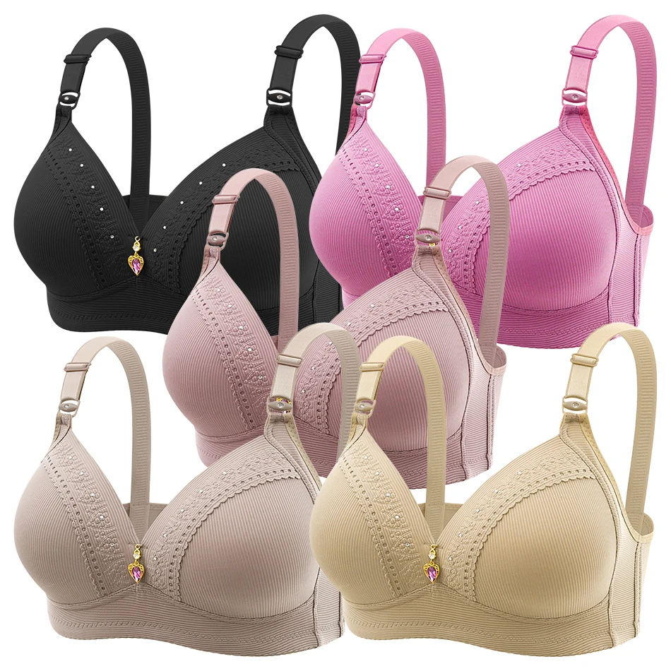 

Comfortable Full Coverage Bra Side Gather and Push-Up Nursing Bras Casual and Formal Wear Bras Maternity Bras Clothings