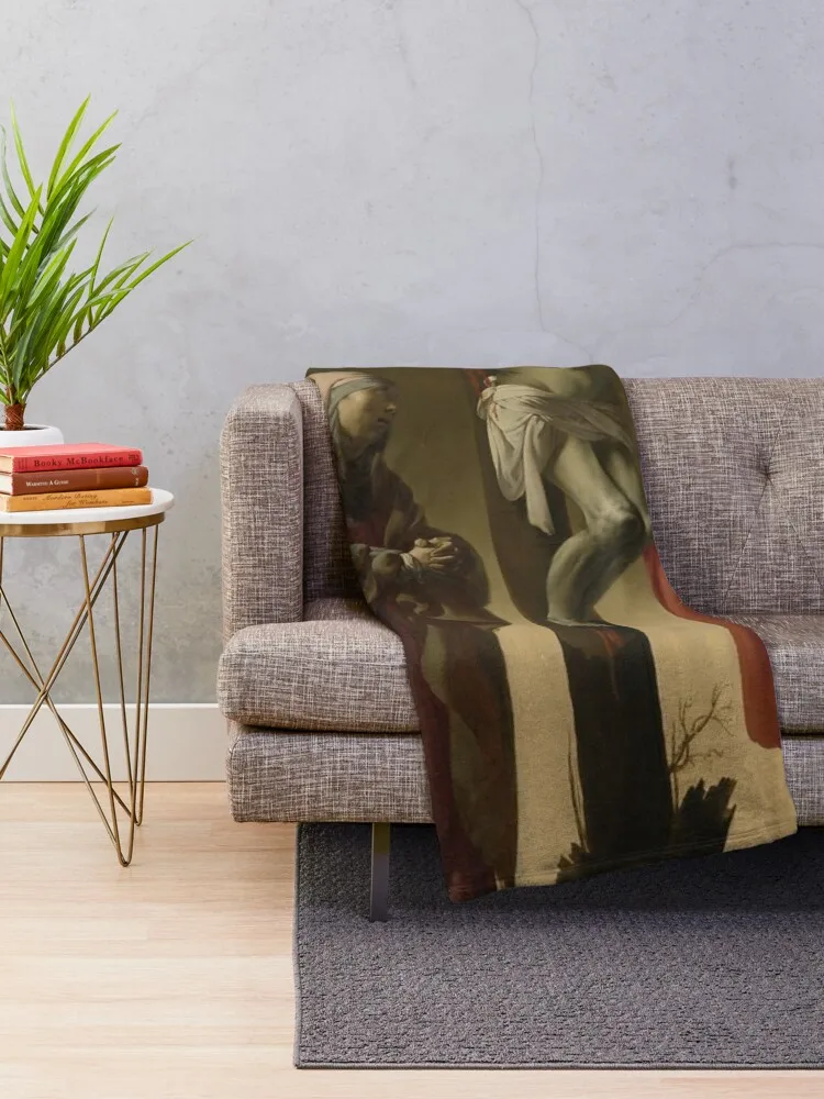 The Crucifixion of our Savior by Hendrick ter Bingghen Dutch Art Throw Blanket Heavy for sofa christmas gifts Blankets