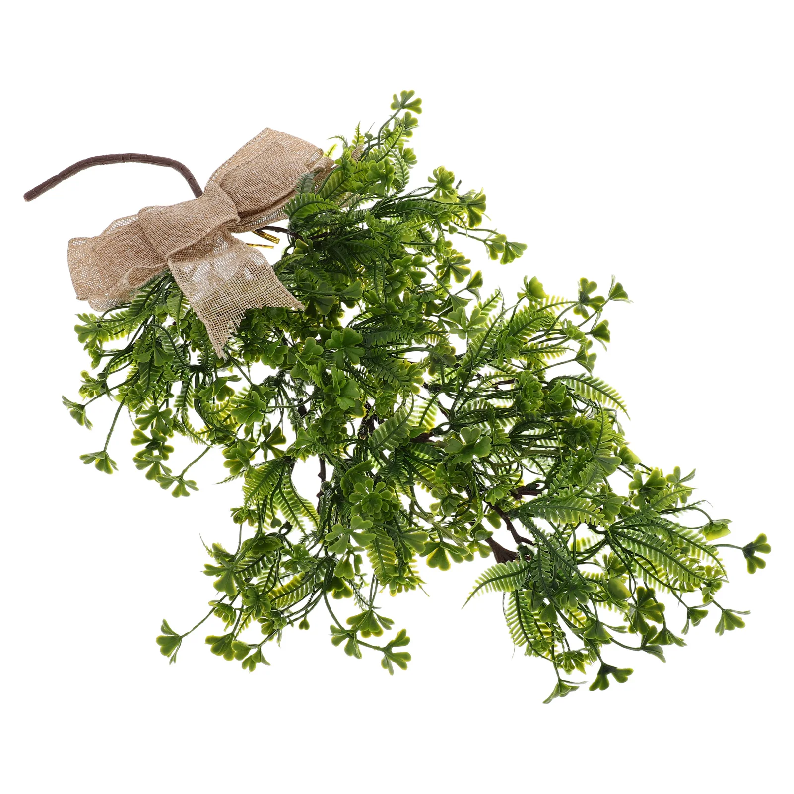 

1pcs Clover Wall Hanging Green Plant Artificial Eucalyptus Stems Fake Vine Juicy Greenery Plants Bedroom Decor Hanging