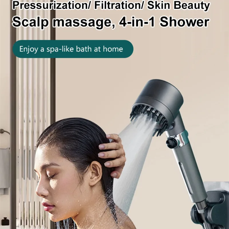 

New ion drop bathroom handheld drop faucet with tap for shower head filter for shower, turbocharger with multiple spray modes