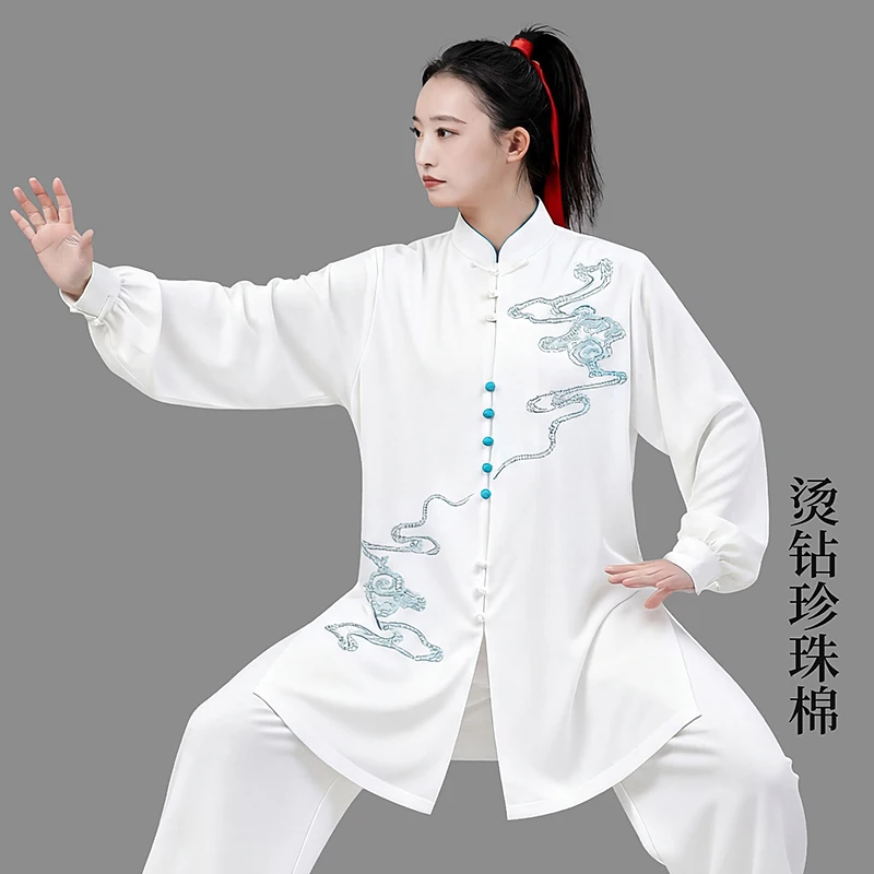 Women's Unisex Tai Chi Suit New Arrival Martial Arts Performance & Competition Training Wear Spring/Autumn for Adults