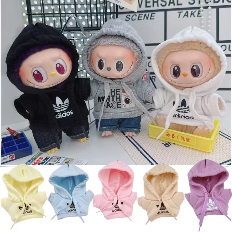 Fashion Leisure Hoodie Pants Suit Canvas Shoe Cute Clothes Accessories For 15 17CM Labubu Doll DIY Diverse Collocation Clothes