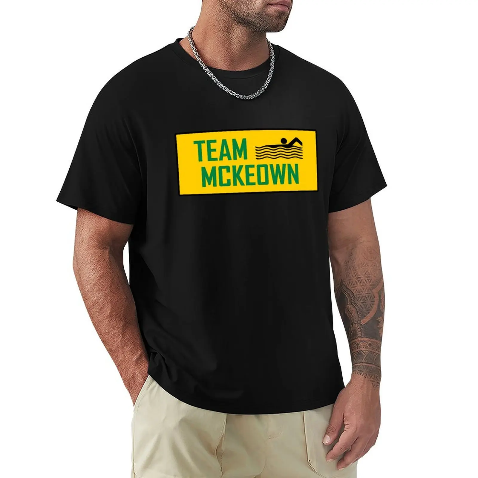 

Team McKeown Australia Gold T-Shirt blue archive Funny t-shirts mens t shirt graphic