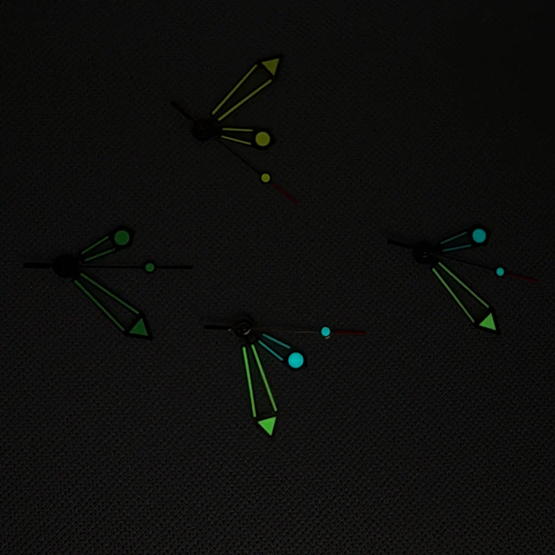 NH35 Lancette dell'orologio luminose verdi adatte per 7S26 7S36 NH35 NH36 4R35 4R36 Orologio con movimento meccanico automatico Accessori di rimontaggio