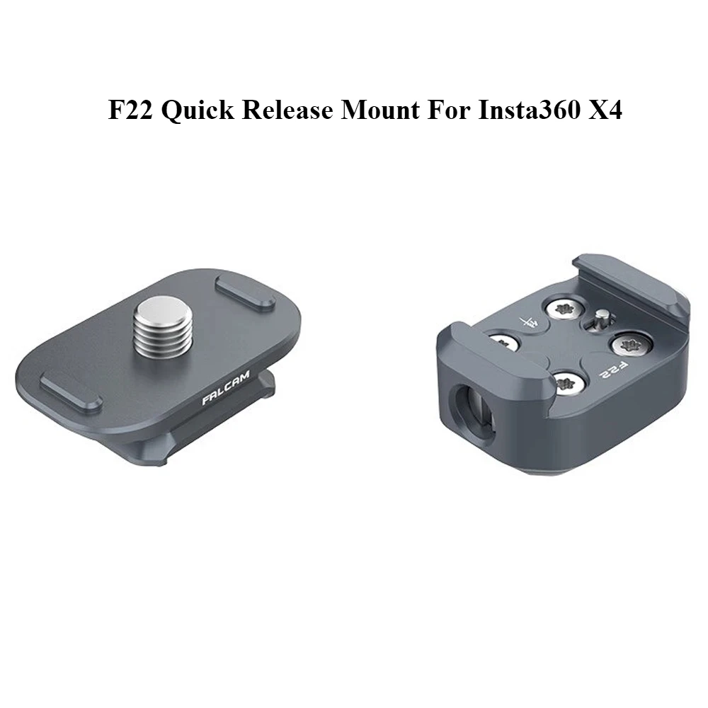 F22 Quick Release Mount For Insta360 X4 Action Camera Tripod Adapter Plate Motorcycle Bike Sports Camera Accessories