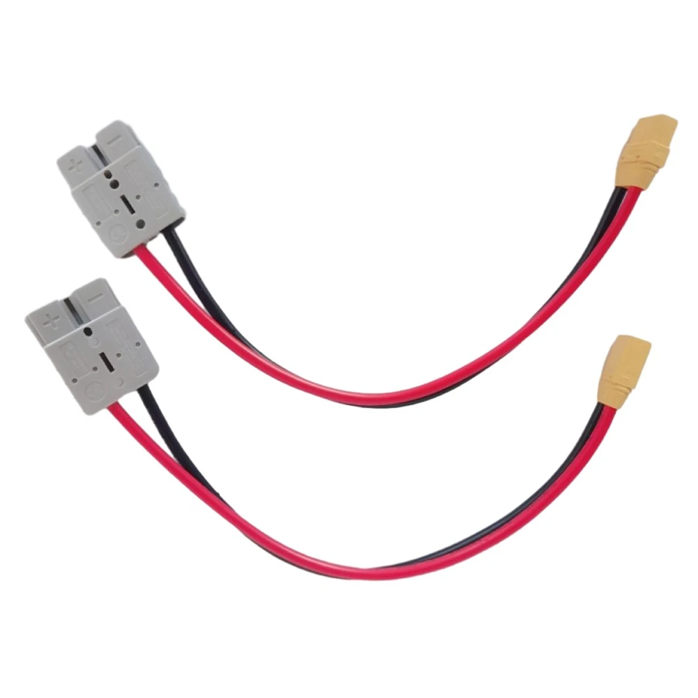 كبل مهايئ مطاطي برأس أنثوي وذكور للمركبات الكهربائية ، قلب نحاسي مطلي ، 10AWG ، 30 كبل ، XT90 ، V