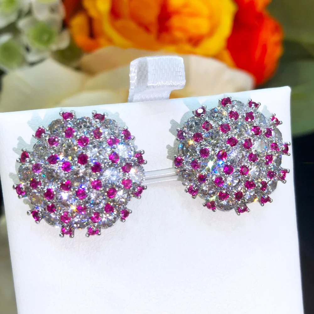 

Soramoore Fashion Women Shiny Zircon Earrings Personalized Women Cross Earrings Party Wedding Engagement Earrings Jewelry Gifts