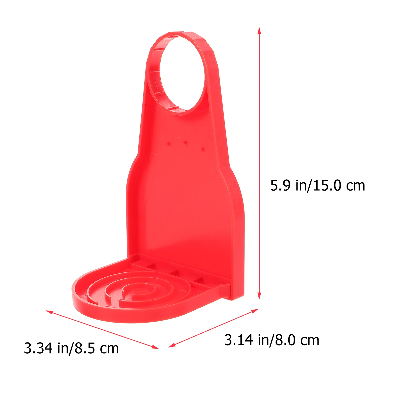 

2 Pcs Tray Anti-drip Cup Holder Plastic Catchers Softener Liquid Dispenser Washing Powder Red