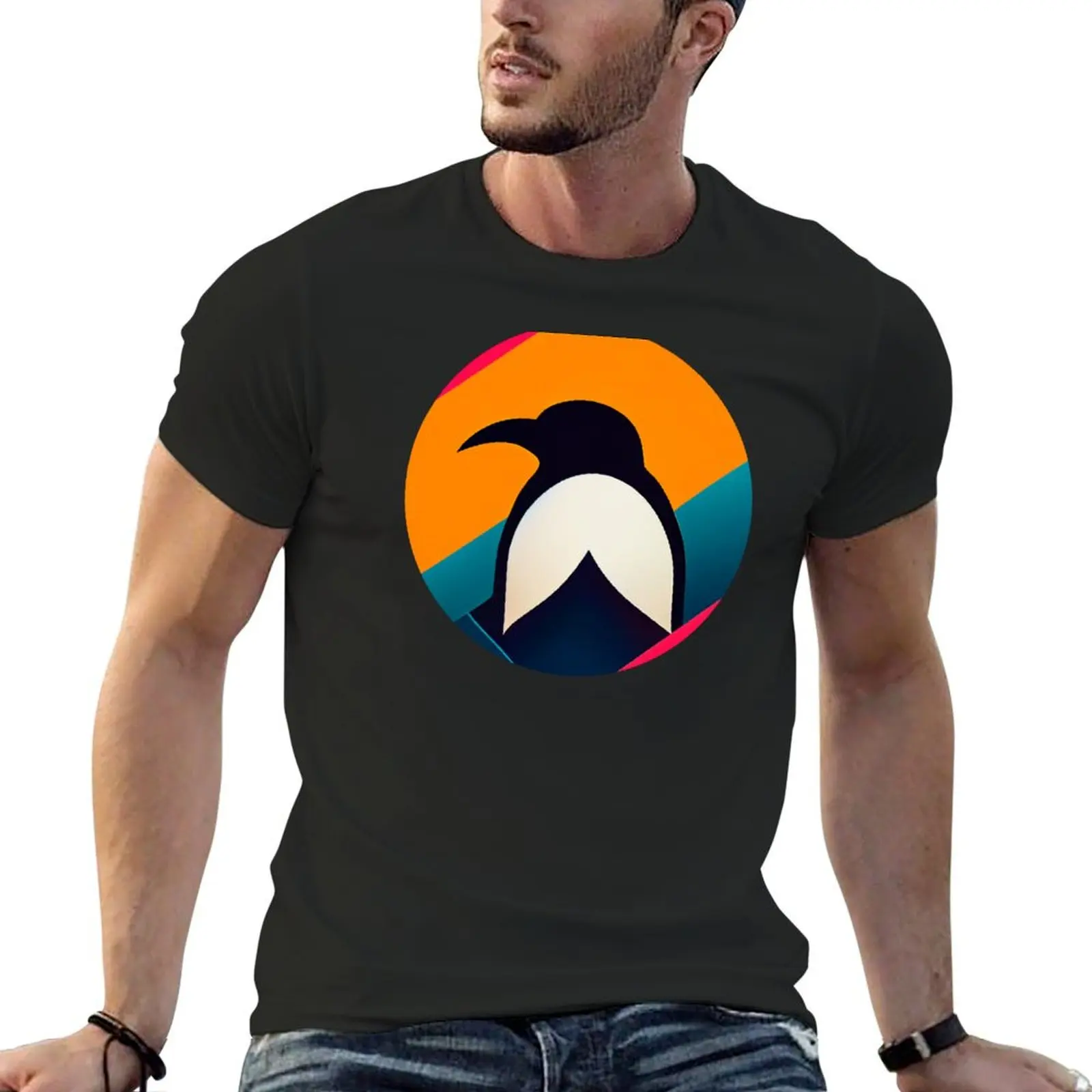 Antarctica penguin T-Shirt Personalized t-shirt affliction shirts oversize t-shirts man summer 2025 mens graphic t-shirts anime