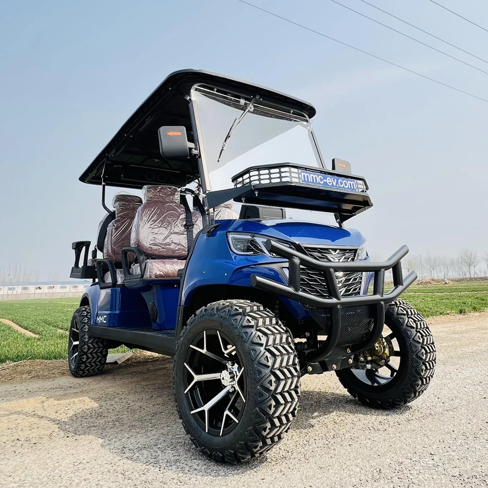 Brand New 6 Person Electric 4 Wheel Club Car Golf Cart 4+2 Seaters Golf Car Available for Adults