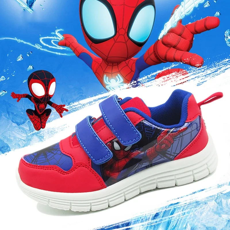 

Kids'Casual Shoes Sneakers Cartoon PU Leather Summer Shoes For Boys Anti-slip Soft Bottom Breathable Velcro Red Shoes Size 26-33