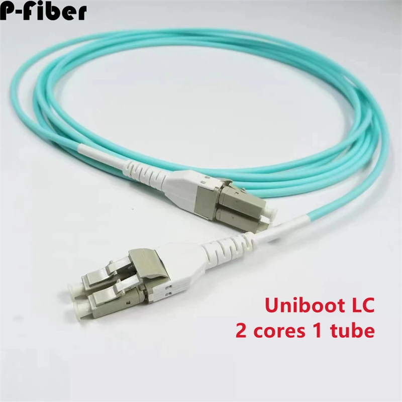 

10pcs Uniboot one tube dual core dlc-lc multimode 10m 50m 20m 5m OM3 fiber patch cord push-pull integrated machine room pigtail