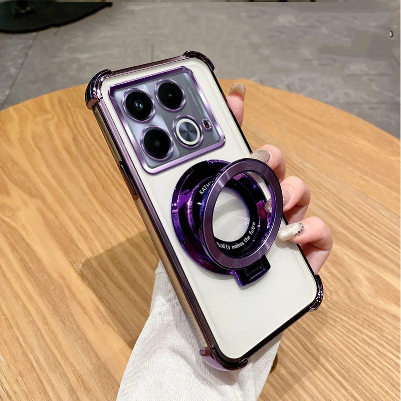 For Xiaomi 14T Pro Luxury Shockproof Magnetic Bracket for Magsafe Case for Funda Xiaomi 14T Pro 14 T 14TPro With Holder Cover