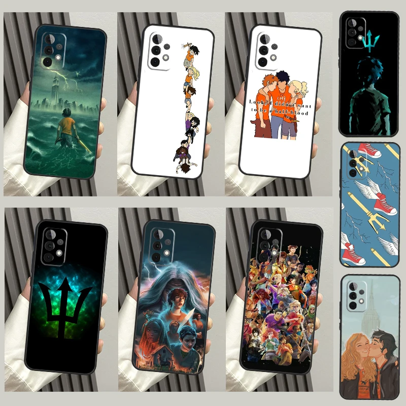 P-Percy Jackson Cartoon Case For Samsung Galaxy A54 A34 A12 A32 A42 A52 A13 A23 A33 A53 A73 A50 A51 A71 A14 Cover