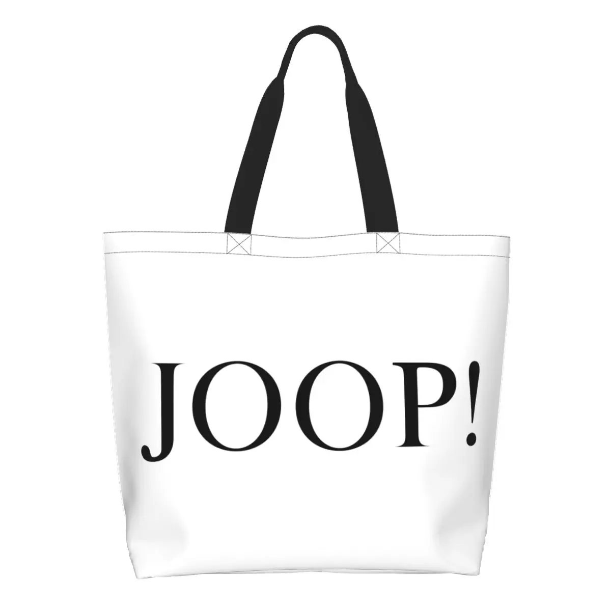 Benutzerdefinierte Mode gedruckt Joops Logo Einkaufstasche Recycling Canvas Shopper Schulter Handtasche