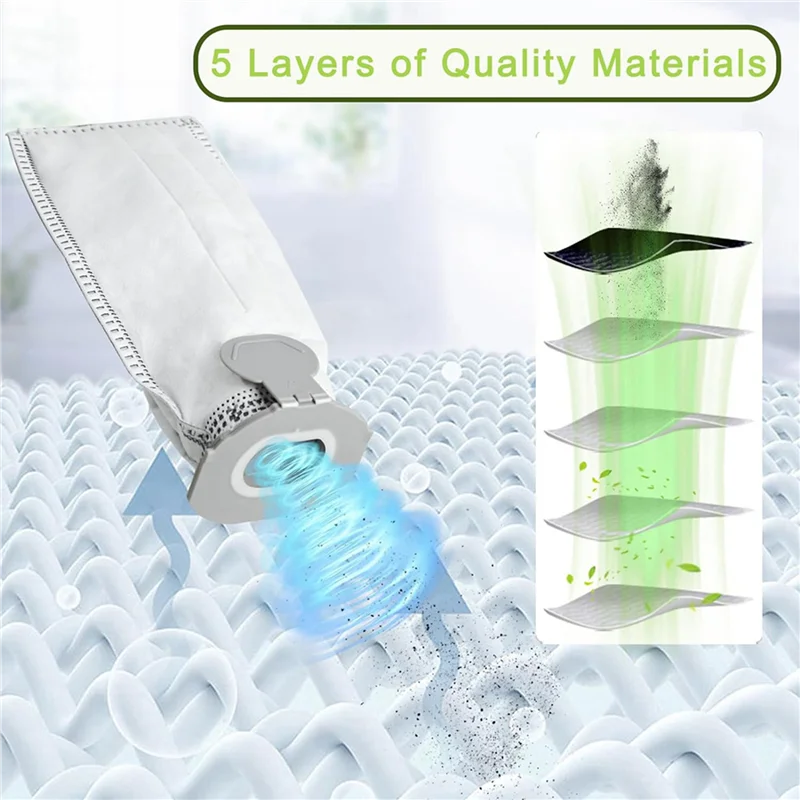 AB43-bolsas de aspiradora para Vorwerk Kobold VK7 FP7, bolsas de filtro para aspiradora inalámbrica Kobold VK7, paquete de 30