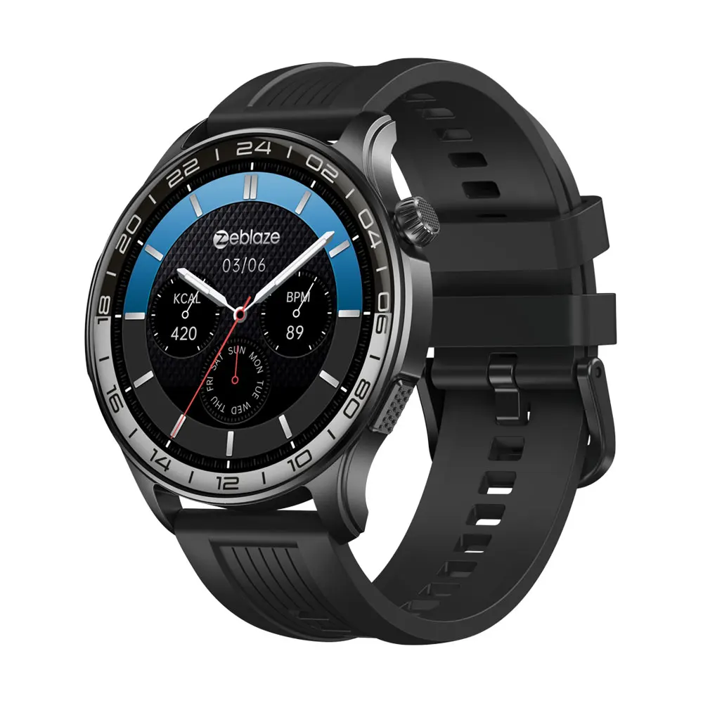 Nowy smartwatch Zeblaze Btalk 4 Pro z funkcją rozmów głosowych, ekranem AMOLED 1.43'', pomiarem tętna, funkcjami fitness i wellness dla mężczyzn. — zdjęcie produktu 7