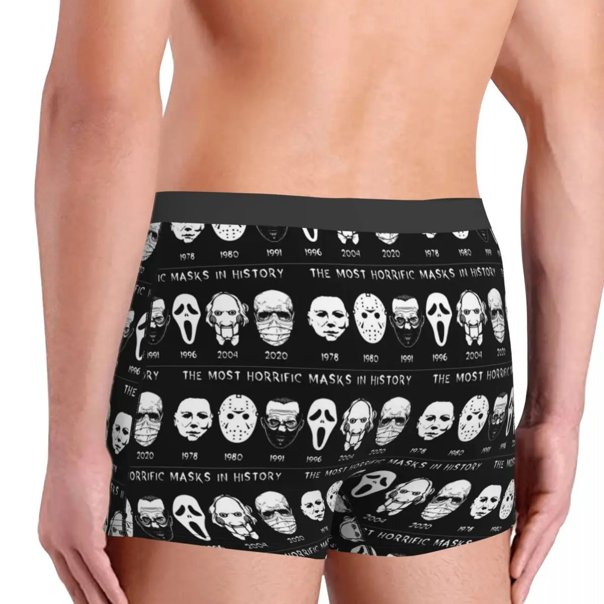 ボクサーパンツ ショーツ ホラーマスク パンティー 男性用通気性下着 オム男性ボーイフレンドギフト用