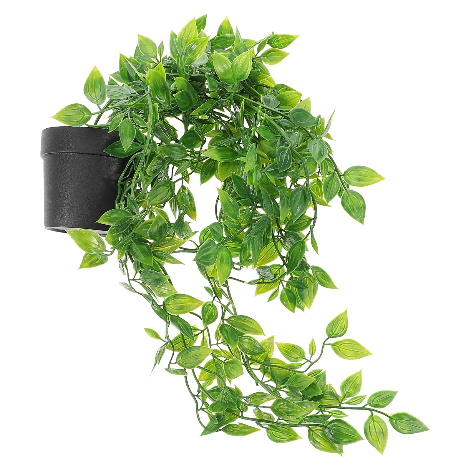 

2Pcs Artificial Hanging Plant Decor Realistic Faux Potted Plants Indoor Low Maintenance Space Saving Fake Bonsai