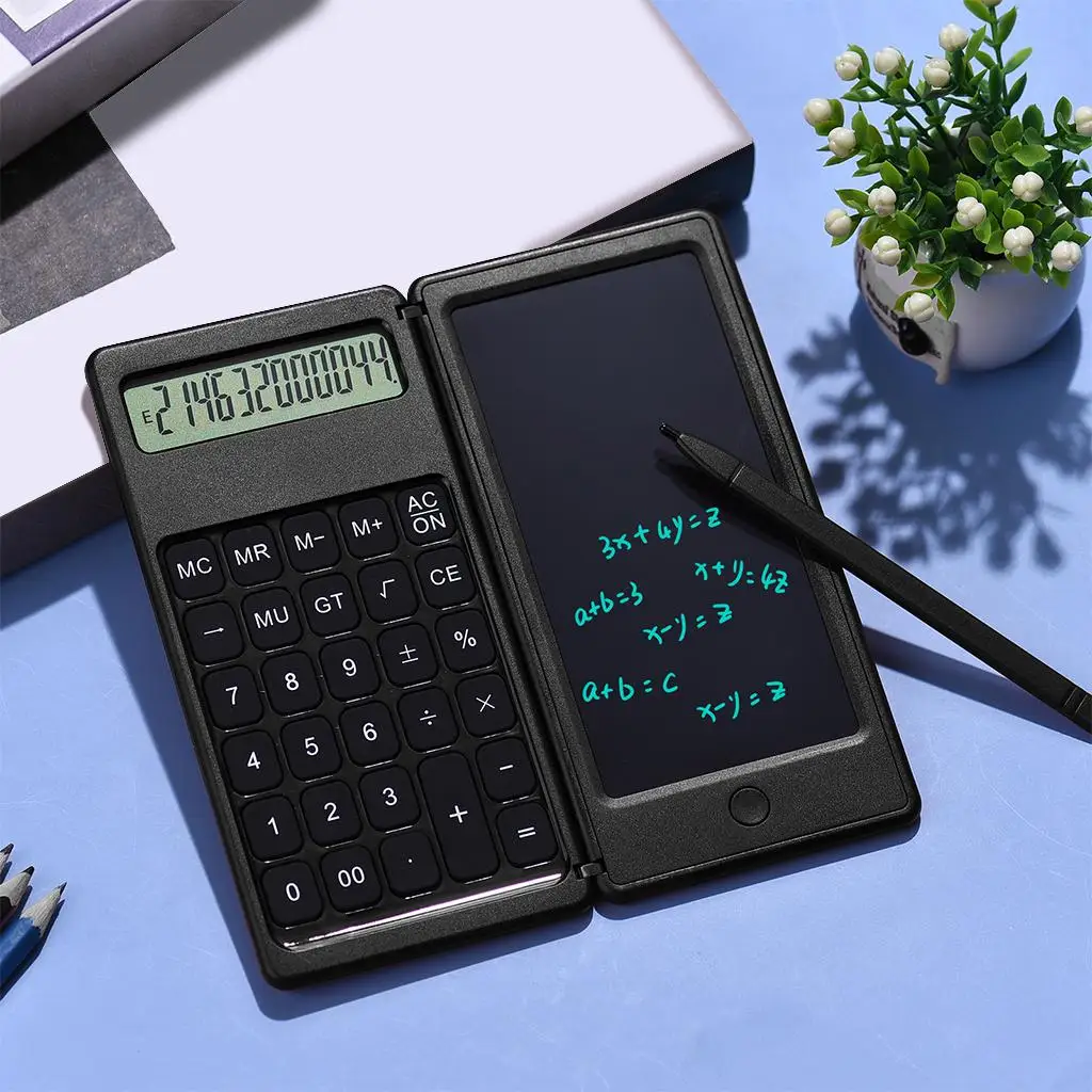 Portable 6\'\' Calculator with Notepad for Office and Home Use