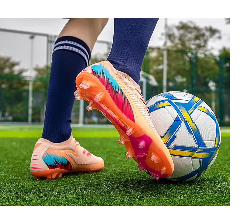Neue Herren Fußballschuhe Ultraleichte Outdoor-Trainingsschuhe Dropshipping Fußballschuhe mit Langen Stollen FG Rutschfest – Detail 10