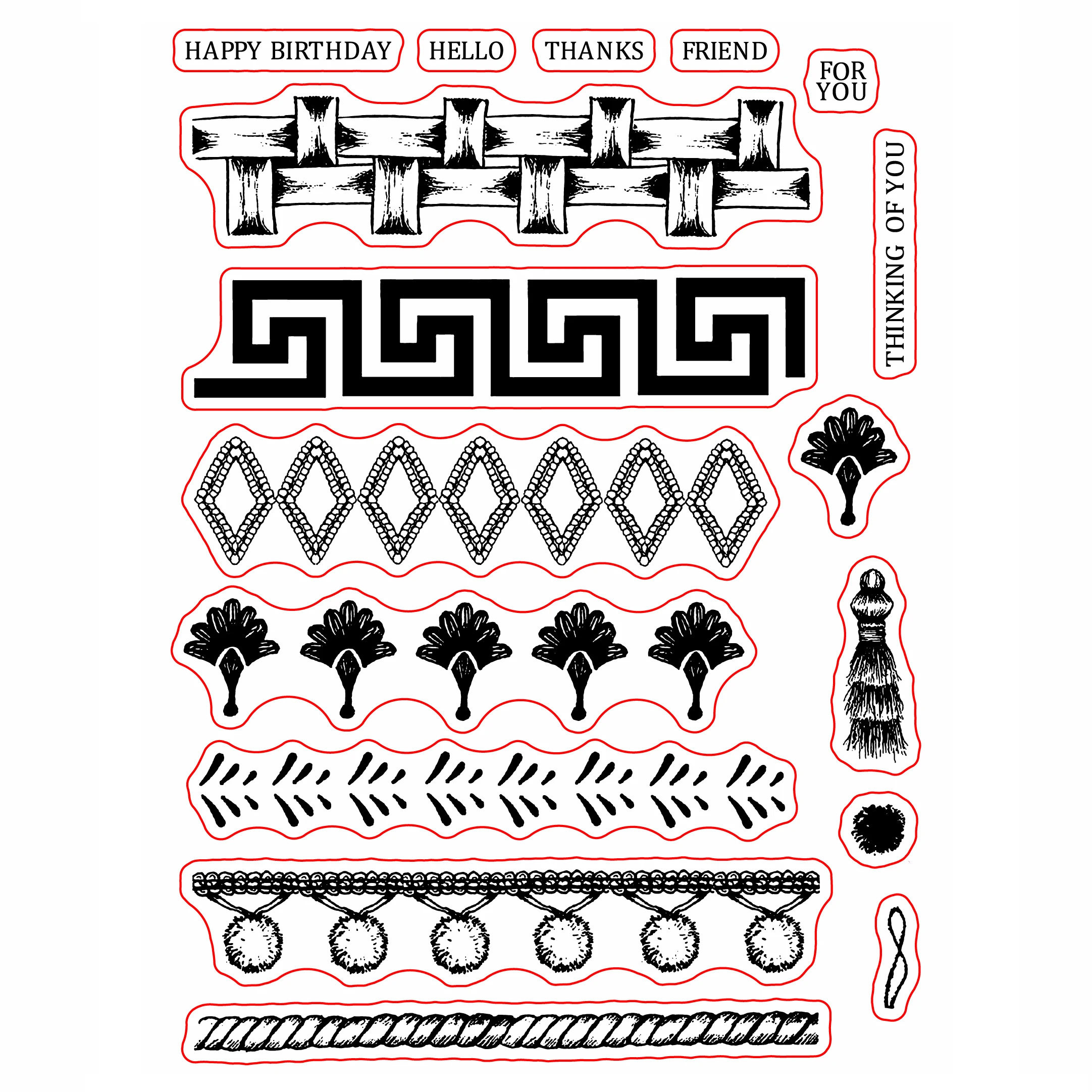 

Transparent Clear Silicone Stamp, Decorative Seal for DIY Scrapbooking, Photo Album, Textiles