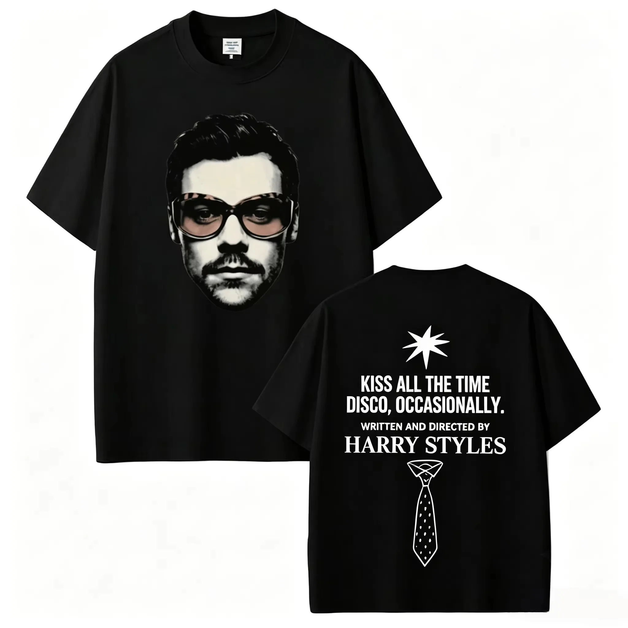 Harry Styles Kiss All The Time. Disco, Occasionally Tour T-shirt Cotton Clothing Unisex Men‘s Women T-Shirts Y2k Casual Fan Tee