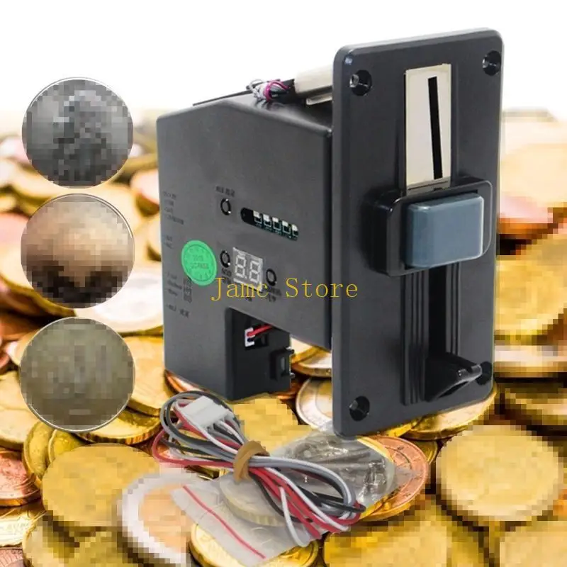 LX0B Multi Coin Acceptor Coin Pusher Memory for Vending Machine Arcade Game Ticket