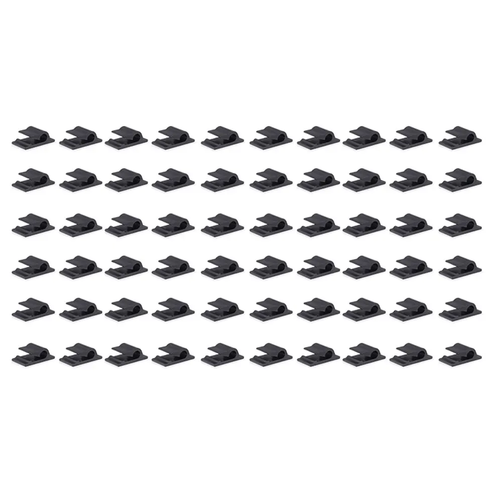 

120 Pcs Clips Self Adhesive Wire Cord Management ganizer Home Fixation Zipper Plastic Cord Management
