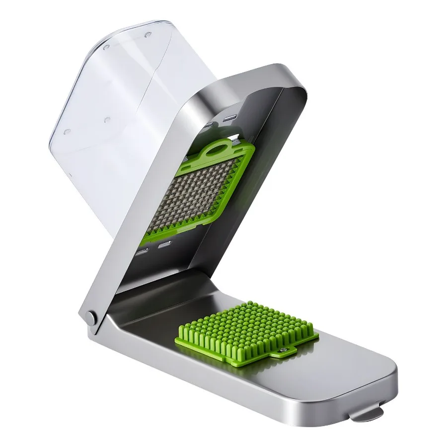 

Vegetable Chopper Food Veggie Cutter 3 Stainless Onion Slicer with Container