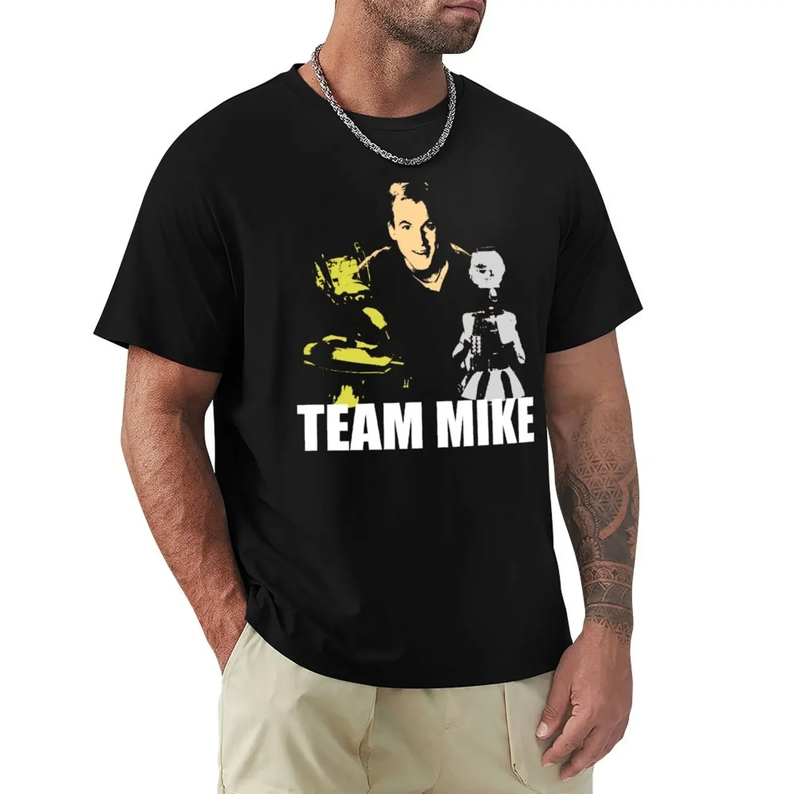 MST3K Team Mike T-Shirt rapper graphic tees basketball graphic tees mens cotton t shirts