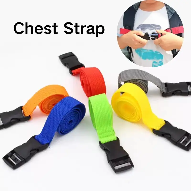 Backpack Anti Slip Tape Anterior Chest Bags Strap Harness Adjustable Outdoor Adult/Children Fixed Belt Strap Pull Chest Strap