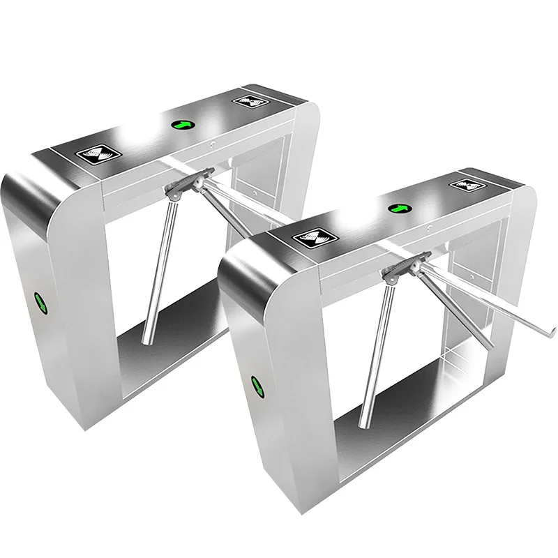 

High Security 304 Stainless Steel Fully Automatic Fingerprint RFID Card Access Control System Tripod Turnstile for Office&Subway