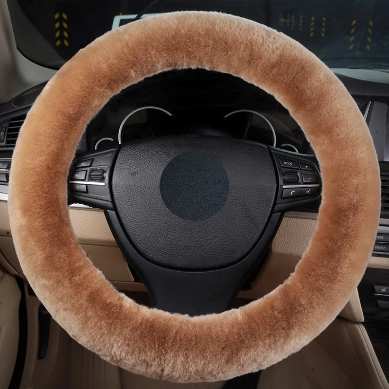 2024 New Winter Pure Cashmere Popular Car Interior Accessories Steering Wheel Cover