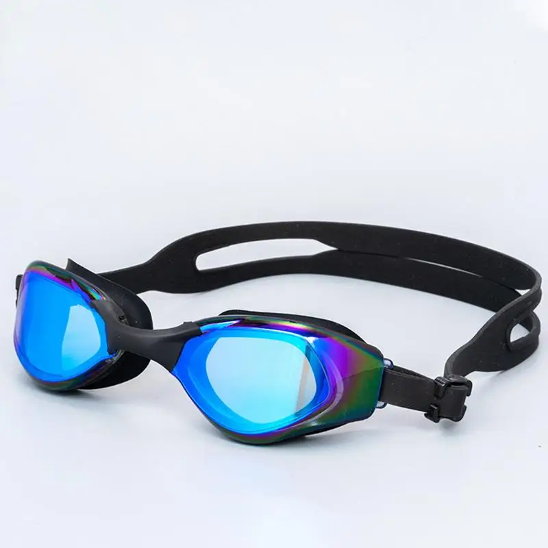 Lunettes de natation anti-buée pour adultes, étanches, réglables, galvanoplastie, masques de plongée