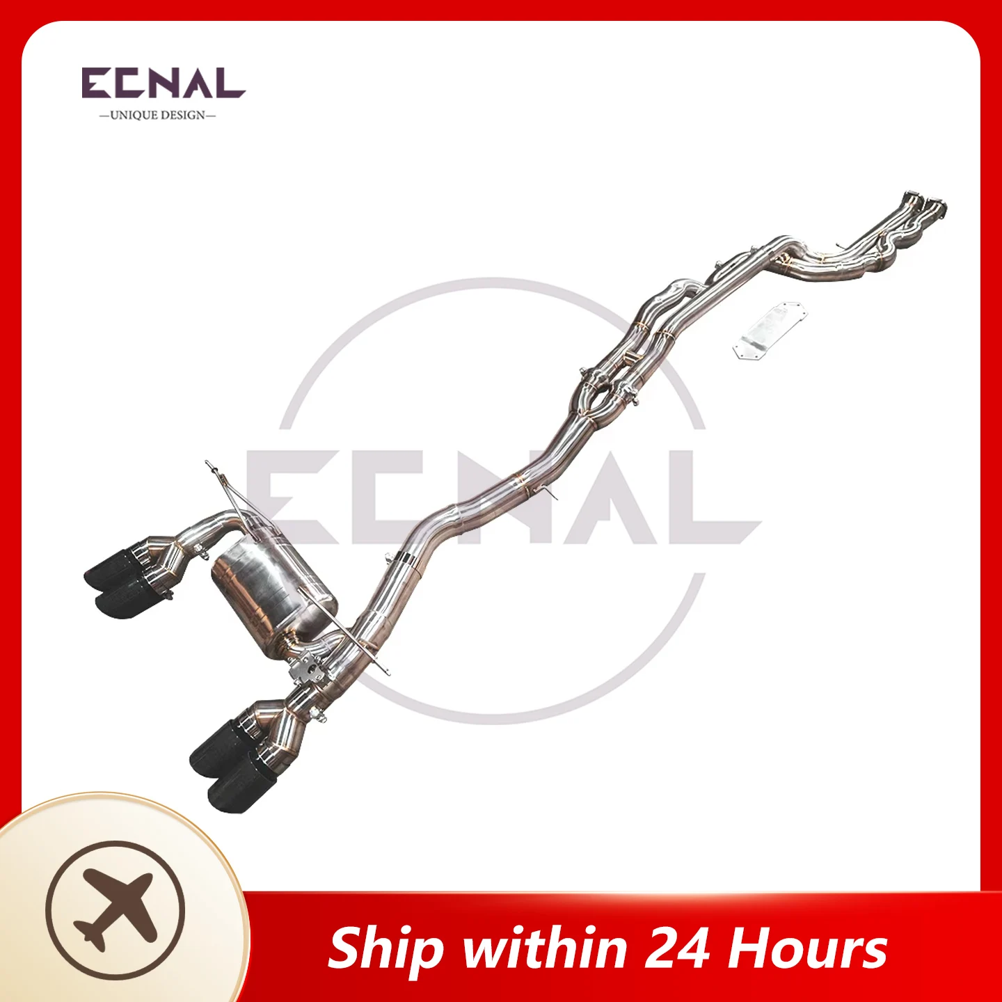 

Ecnal Exhaust Pipe with Valve Muffler for BMW F80 F82 F83 M3 M4 S55 3.0T 2014-2020 Sport Exhaust System Catback with Brace