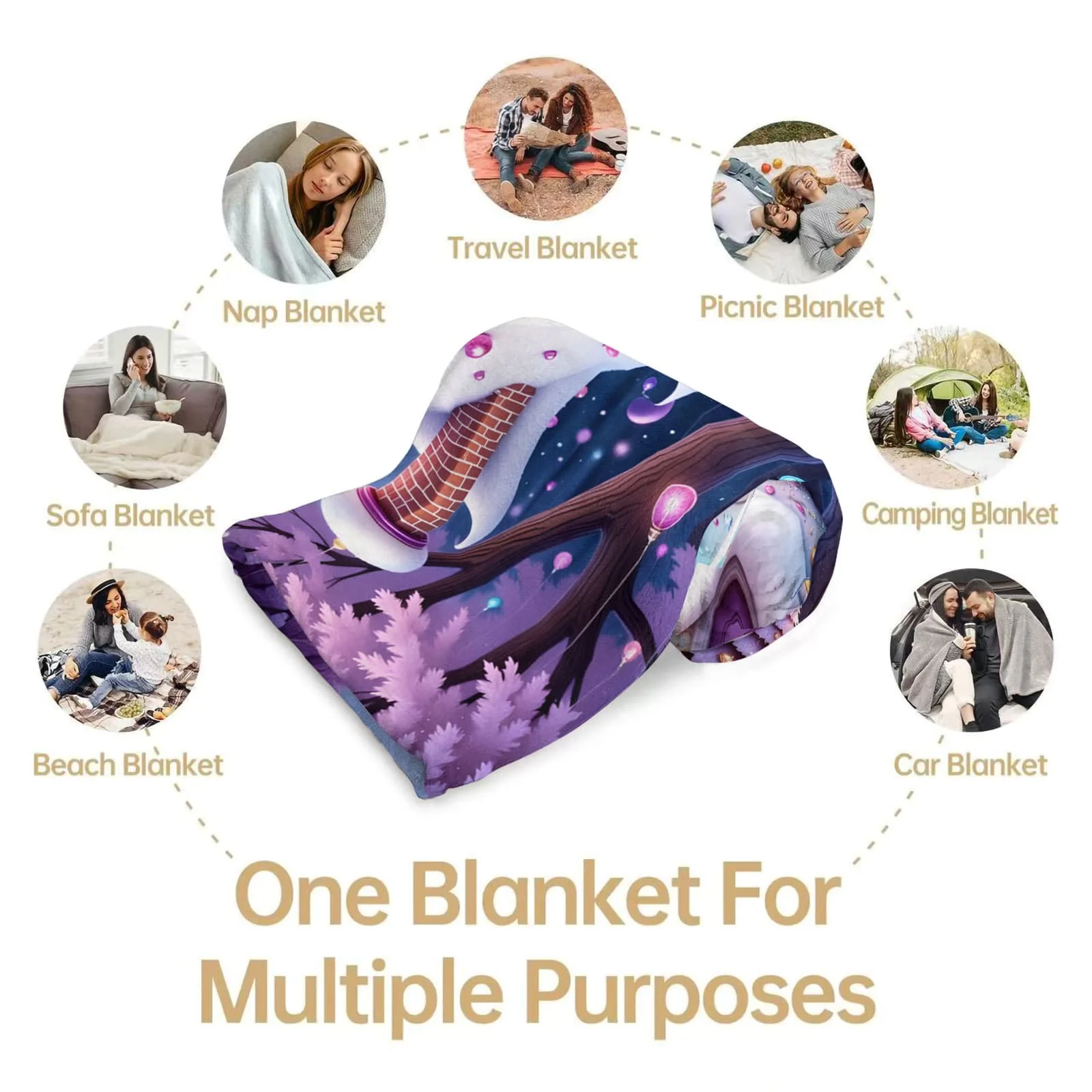 بطانية ثلج حمراء نابضة بالحياة وبطانية صوف على شكل قلعة كاندي مملكة الحلوى الملونة - رمي ناعم بطابع غريب الأطوار كهدية لديكور غرفة المعيشة