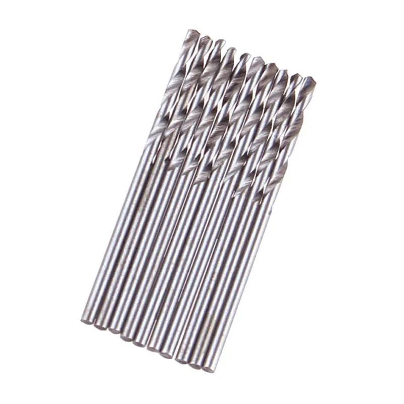 HSS Drill Bits 10Pcs/Set 0.5mm 0.8mm 1.5mm 2.0mm Mini Drill Twist Drill Bits Set for Woodworking Plastic And Aluminum