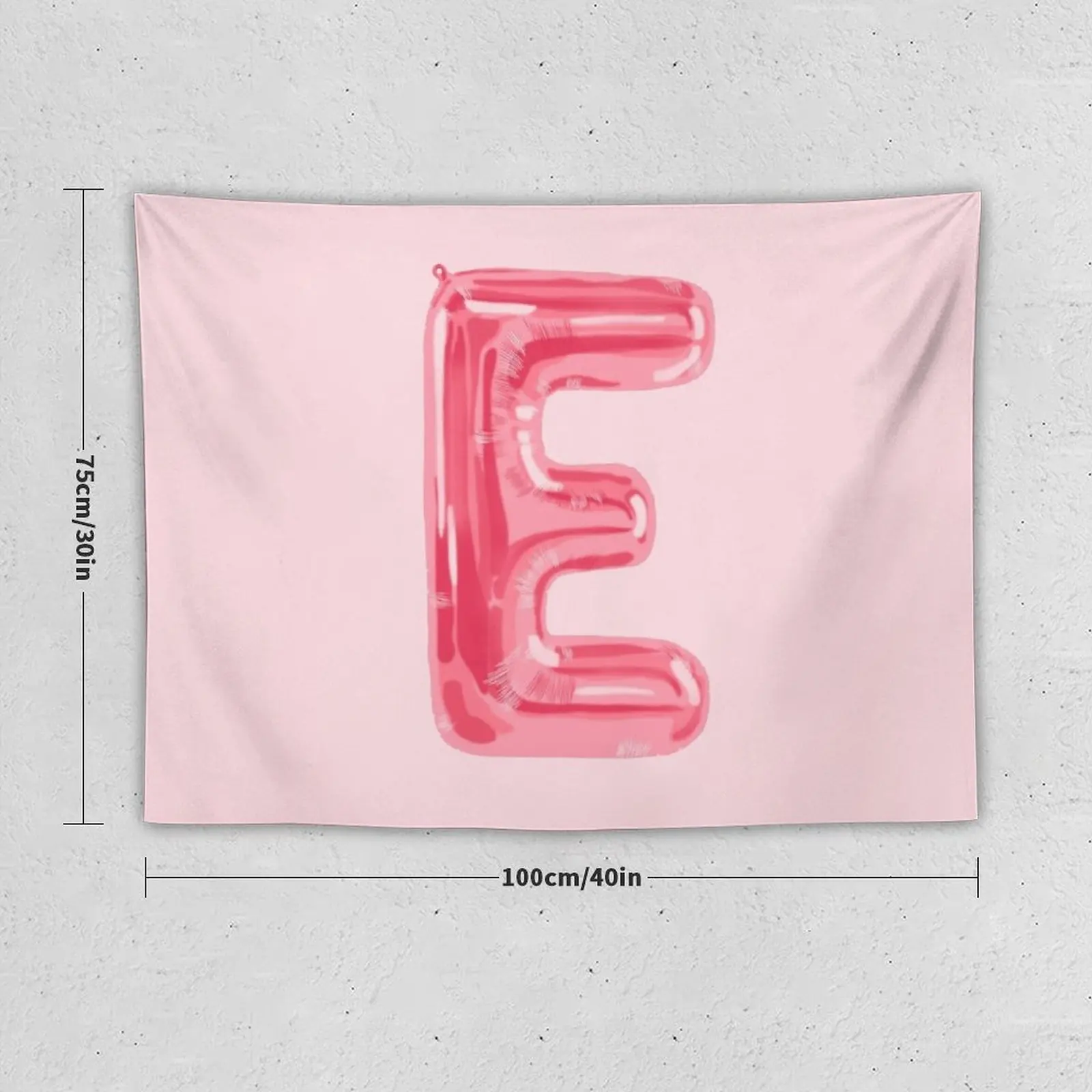 New pink foil “E” balloon Tapestry Decoration For Rooms Luxury Living Room Decoration Decor Home Home Decorating