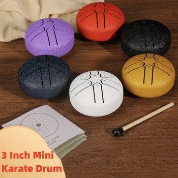 3인치 미니 가라테 드럼, Iercussion 악기, 6개 노트, 강철 혀, 명상, 요가, 초보자에 사용